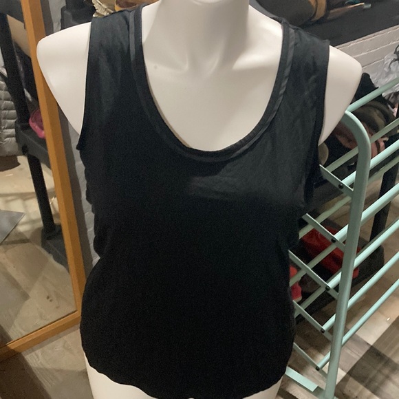 Talbots Tops - Talbots black tank with decorative trim